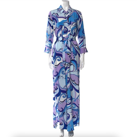 L'agence Cameron Silk Shirt Dress - Picture 1 of 8